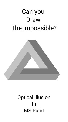 You Won’t Believe This is Made in MS Paint... 🤯| Easy 3D Optical Illusion Drawing #shorts #drawing