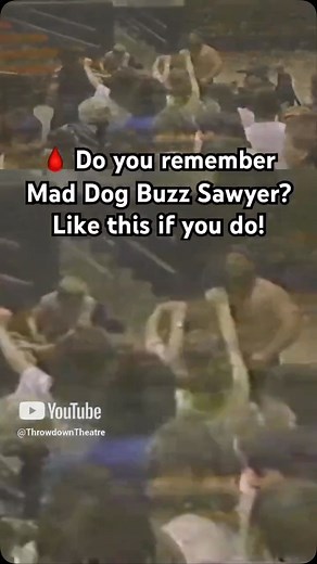 🔥 Mad Dog Buzz Sawyer was PURE CHAOS! 🐺💥 One of the wildest, most unpredictable wrestlers to ever step in the ring. If you remember the Mad Dog, you KNOW what kind of intensity he brought every night! 💀⚡ Do you have a favorite Buzz Sawyer moment? Drop it in the comments! ⬇️ #BuzzSawyer #MadDogBuzzSawyer #WrestlingHistory #ThrowbackWrestling #OldSchoolWrestling #ProWrestling #WrestlingLegends | Throwdown Theatre