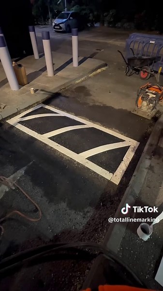 Fire in the hole 💥 As quick as that, TLM have resurfaced again and with the help of Rocket Surfacing 🚀 #callofduty #linemarking #totallinemarking #resurfacing #tarmac