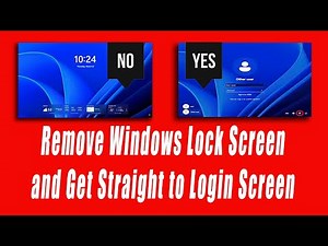 How to Remove Windows Lock Screen and Get Straight to Login Screen
