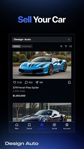 Design Auto on Instagram: "Sell Your Car with @_design_auto Connecting high-end vehicles with the right buyers. Built for serious cars. Built for serious sellers. #DesignAuto #sellyourcar #exotic #ferrari"