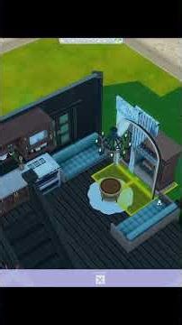Sims 4 | Cozy Living Room & Entry 🏡 | No CC Snow Lodge #shorts