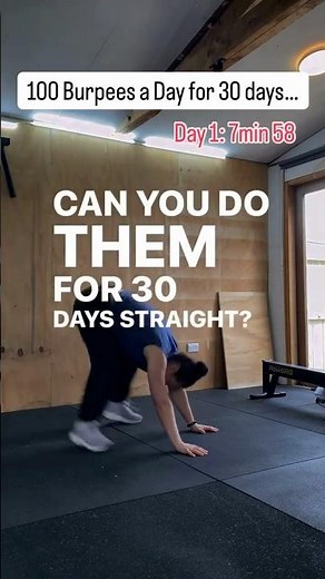 Can You Do 100 Burpees a Day for 30 Days?
