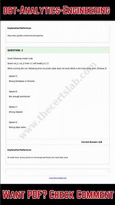 Practice Test - dbt Analytics Engineering Certification dbt-Analytics-Engineering