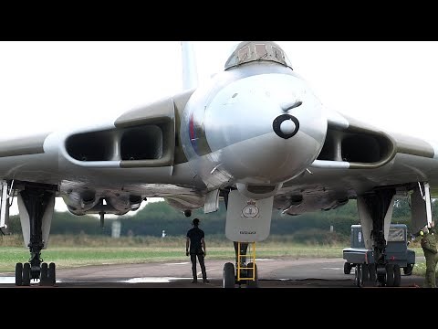Vulcan XM655 Bomber QRA Mass Engine Start and Taxi - Incredible Noise & Super Close to the action.