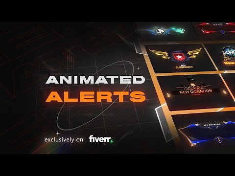 Animated Twitch alerts pack