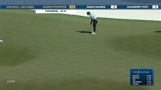 Aldrich Potgieter | Round 1 | 14th hole | Shot 4 | 2025 THE PLAYERS