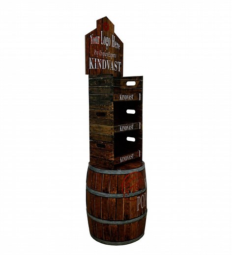 [Hot Item] Beer Wine Display Stand 3 Tiers or Customized Structure with Wine Advertising Promotion Language