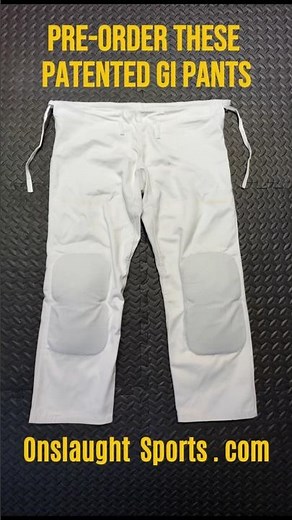 Patented BJJ gi pants w integrated knee padding