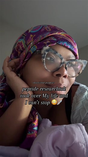 I’m falling in love with science and exploration. Beauty and biology 🧬 #biohacking #womeninstem #peptides #blackwomenoftiktok #glp1community