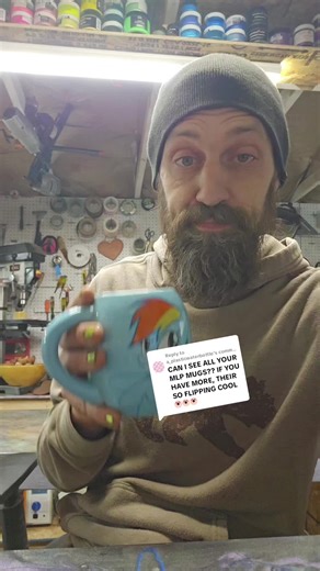 Replying to @a_plasticwaterbottle showing off the cups #dad #dadsoftiktok #woodshop #woodworker #resinartist #epoxyart #artist #fyp #mylittlepony #mlp