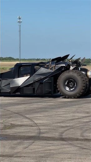 When you’re filming the Ferrari F6 and the Batmobile shows up 🦇 #gasmonkeygarage #gasmonkey #batman