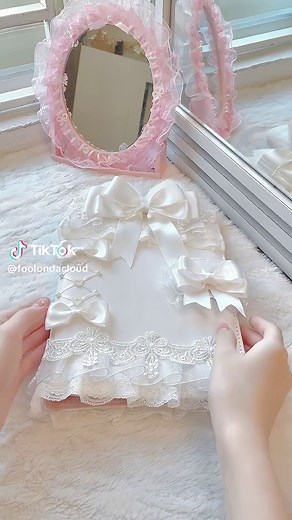 🤍 #binderdeco #binder #ribbon #white #toploader #xh #toploaderdeco #bindertourskz #viral #fyp @TikTok