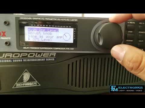 How to program DBX Drive Rack 260