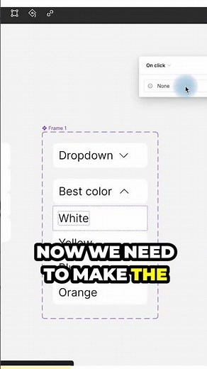 Creating dropdown menu in Figma! #design #figma #uidesign #productivity #marketing #tutorial