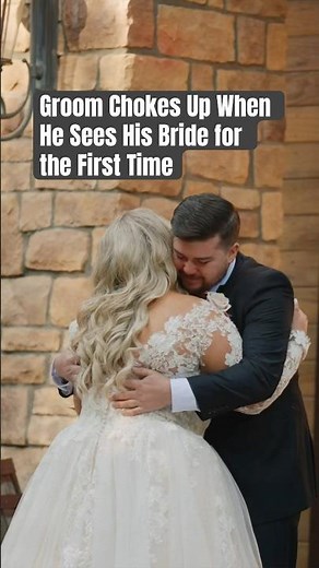 Groom Chokes Up When He Sees His Bride for the First Time / Serendipity Gardens Oak Glen Wedding