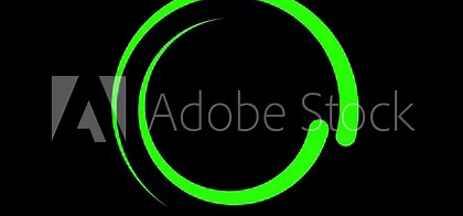 Loading Circle Gradient. A single gradient circle rotating and looping, similar to what a computer or video stream may display when buffering a signal