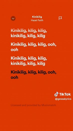 Kinikilig🎶by:Hazel Faith #songlyrics #spotify #fypviral