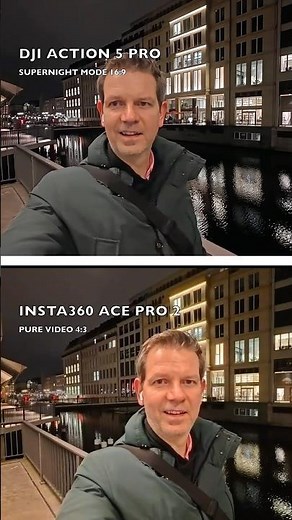 Insta360 Ace Pro 2 vs DJI Osmo Action 5 pro #insta360 #acepro2 #dji #djiaction5pro #lowlight