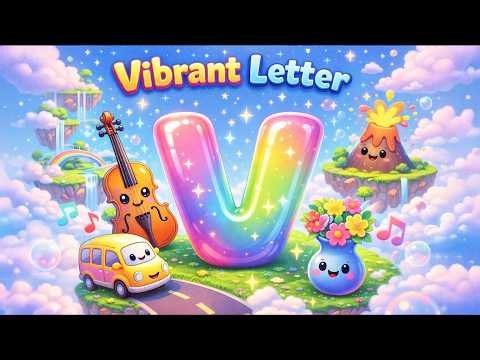 Vibrant Letter V Song for Kids | ABC Alphabet Song | Nursery Rhymes | Learn Letter V