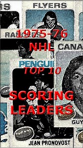 15K views · 139 reactions | 1975-76 NHL Top 10 Scoring Leaders #hockeycards #hockeyhistory #nhlhistory | Vintage Hockey Cards Report | Facebook