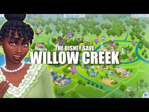 My DISNEY themed Willow Creek in The Sims 4 | FULL MOVIE TOUR | The Disney Save