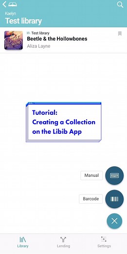 Creating, adding, and deleting your collection in the Libib App #libib #howto #booktok