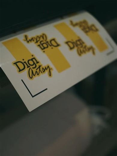 There is nothing like seeing our logo come to life. A little BTS in making our custom logo sticker seals. 💛🤍 #brandingdesign#logodesign#stickerbusiness#diystickers#entrepreneurmotivation#customized #smallbusinesspackaging #creativeenterprenuer #FYP#DIGIARTSY