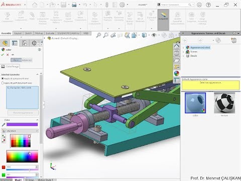 SollidWorks ile Assembly Modeling (Montaj2 - Elevator design) Prof. Dr. Mehmet Çalışkan