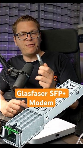 A fiber optic modem as an SFP+ module.