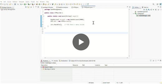 #java #internshipproject #syntexhub #atm #cli | Revati Patil