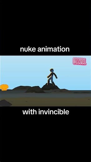 nuke animation #animation #flipaclip #sticknodes #2danimation #invincible #edit #sticknodespro