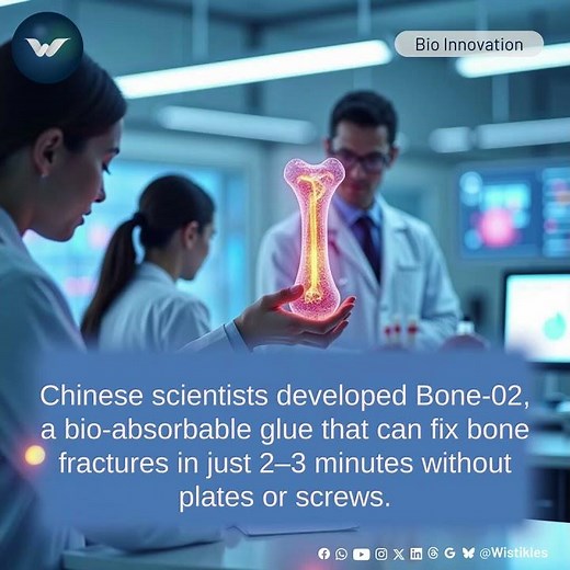 Broken bones can be fixed with glue.