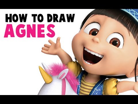 How to Draw Agnes The Adorable Little Girl From Despicable Me.