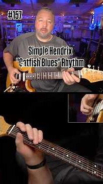Simple Hendrix "Catfish Blues" Rhythm #bluesguitar #guitarlesson #hendrix