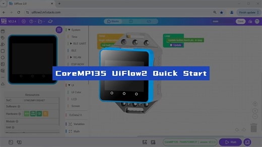 CoreMP135 UiFlow2 快速上手