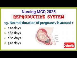 Anatomy And Physiology Mcqs for Nurses | Reproductive System Mcq Questions Part1 #nursingexam
