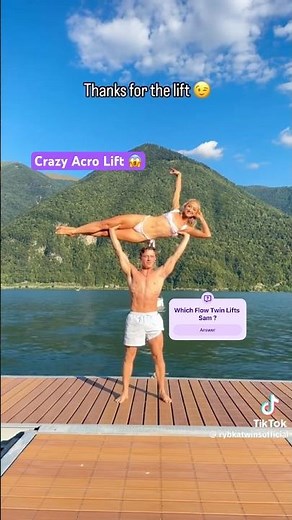 Crazy Acro Lift | Rybka Twin / Flow Twin #shorts