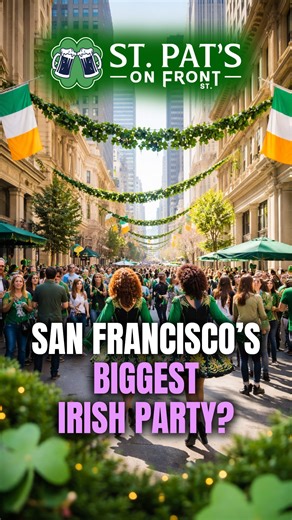 San Francisco’s biggest St. Patrick’s Day block party is returning to the Front Street Entertainment Zone in the heart of the Financial District. On Tuesday, March seventeenth, from two in the afternoon until ten at night, the blocks between California Street and Sacramento Street will transform into a lively Downtown celebration. Expect live music, Irish dancers, festive food, and outdoor drinks from local favorites like Harrington’s and Schroeder’s. If you have never experienced St. Pats on Fr