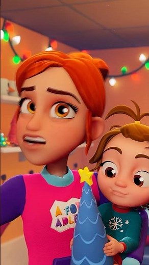 ADLEY THROWS A PARTY!! winter neighborhood have a festive get together & forget adleys name! #shorts