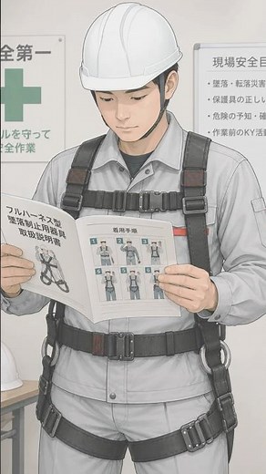 【保護具の守護神】墜落制止用器具(フルハーネス型)｜正しく身に着け命を守る！