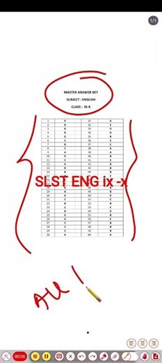 #slst #stst eng answer key।slst english ix-x answer key