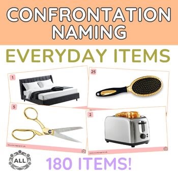 Aphasia Picture Naming | Functional Everyday Items | Confrontation Naming | SLP