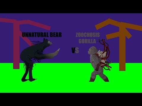 Unnatural Habitat Bear VS Zoochosis Gorilla | Unnatural Habitat VS Zoochosis Animation