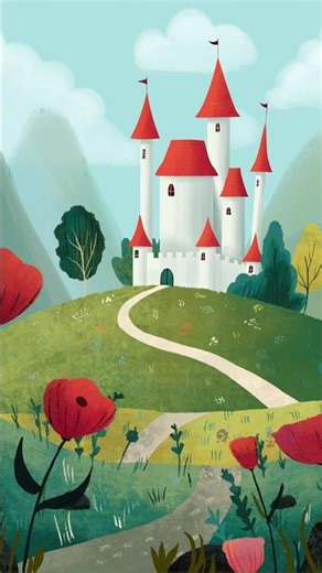 Dreamy Fairy Tale Castle in Procreate 🏰✨ #art #speedpaint #drawing