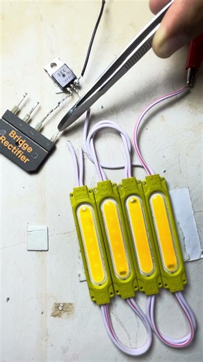 Touch ON/OFF Bulb using Bridge Rectifier #circuit #scienceexperiment #diyelectronics
