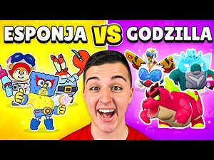 BRAWL STARS COLLABORATION BATTLE 😱 SPONGEBOB vs GODZILLA 🚨