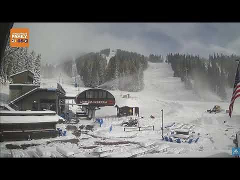 SNOW CAM! It's Snowing at Arizona Snowbowl