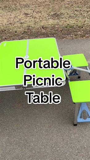 Portable Fold-Up Picnic Table for Camping and Picnics