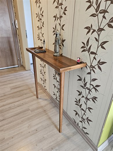 Narrow Console Table for Entryway; 12" Depth Wooden Slim Console - Etsy UK